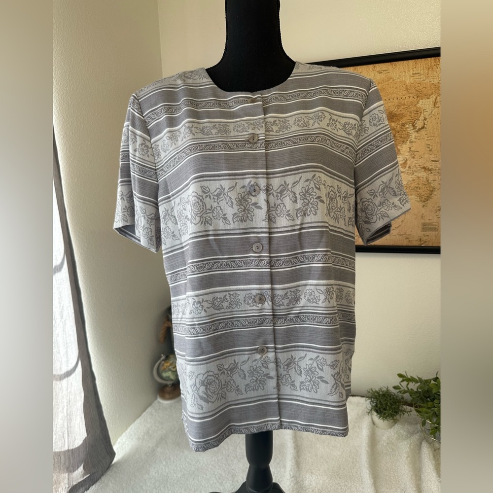Alfred Dunner button up blouse